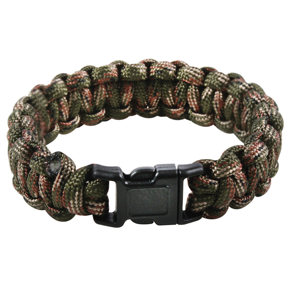 Paracord Bracelet- Woodland Pattern Main Image
