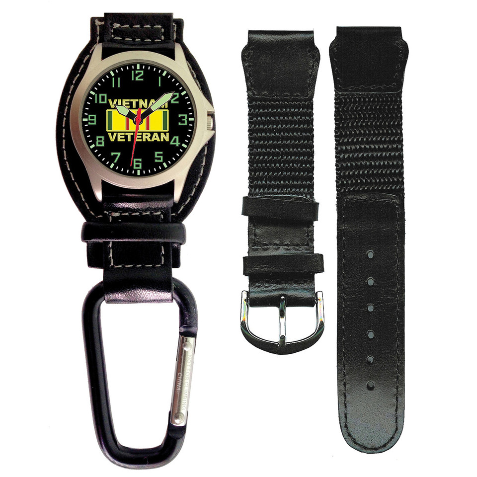 Vietnam Veteran Carabiner Watch with Strap Main Image