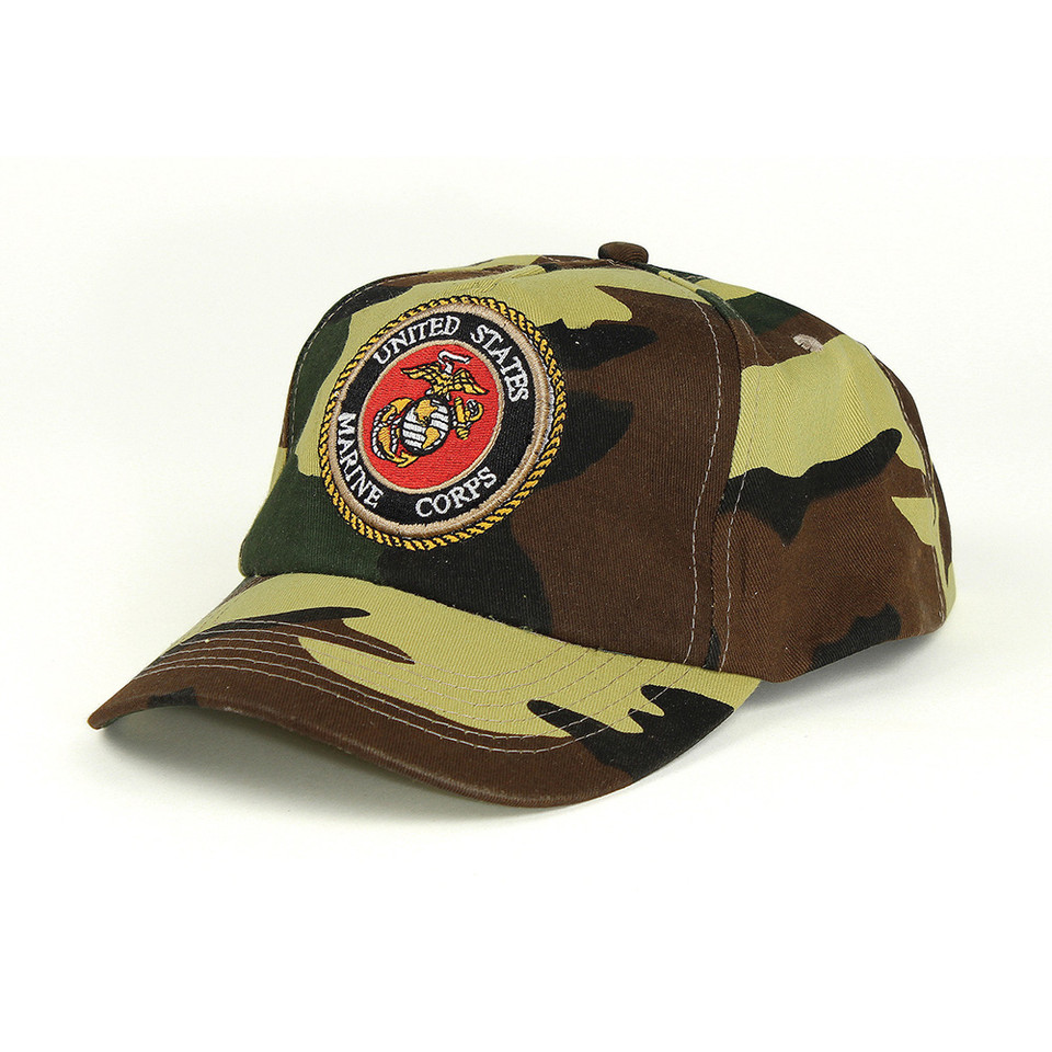 U.S. Marines Woodland Camo Cap Main Image