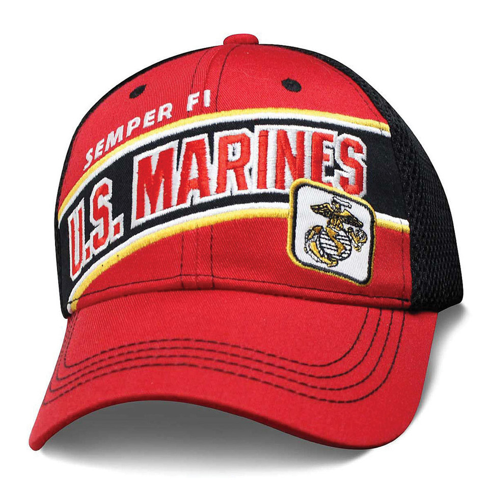 Military Striper Cap - Marines Main Image