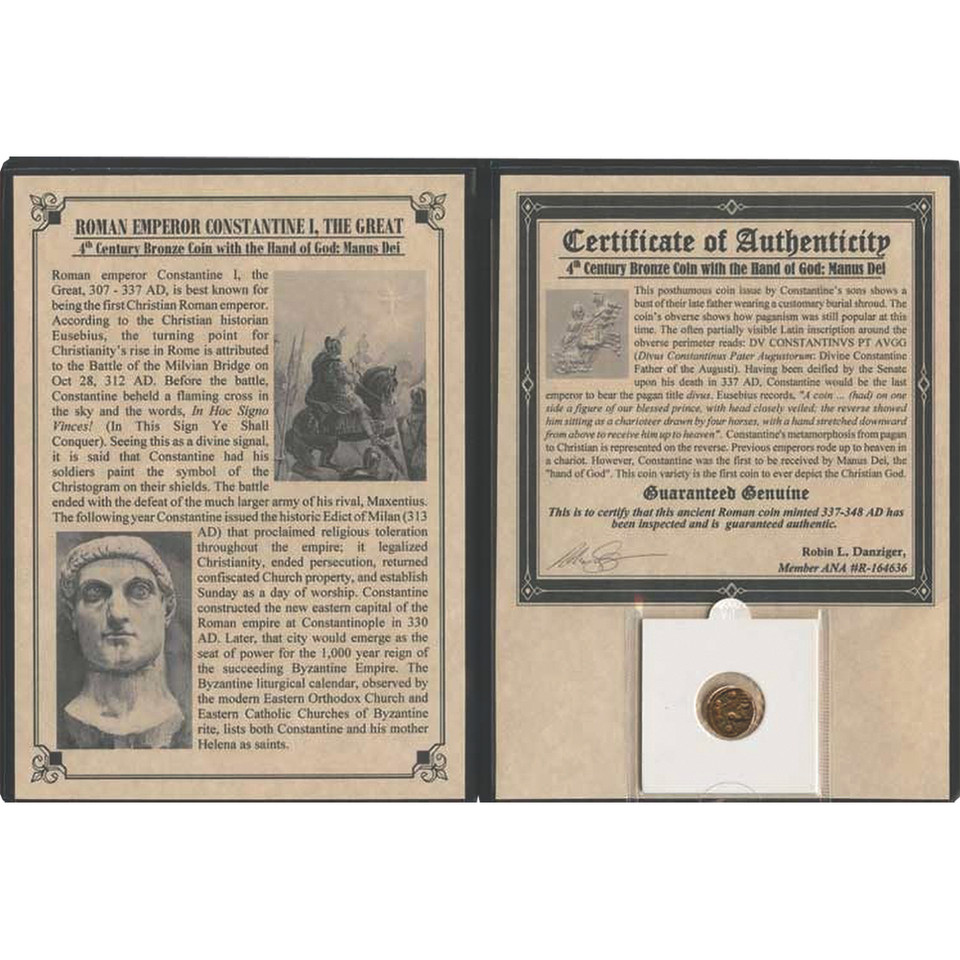 Emperor Constantine "Hand Of God" Coin Album Main Image