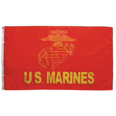 U.S. Marines Insignia Flag Main Image