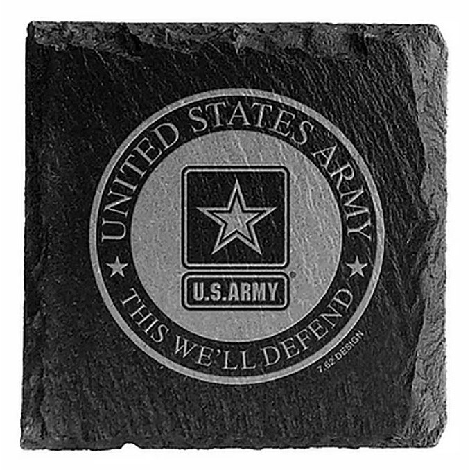 U.S. Army Slate Coaster - Set of 4 Main Image