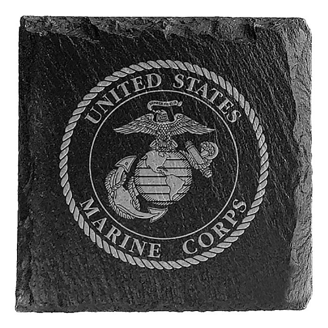 U.S. Marines Slate Coaster - Set of 4 Main Image