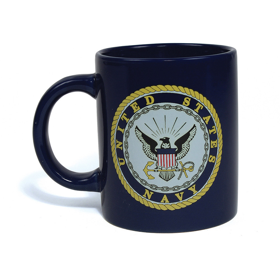 U.S. Navy Mug with Flag (12"x 18") Main Image