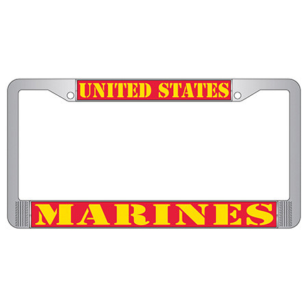 Marine Semper Fi License Plate Frame - Metal Main Image