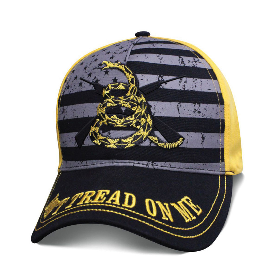Don't Tread on Me B&W Flag Cap Main Image