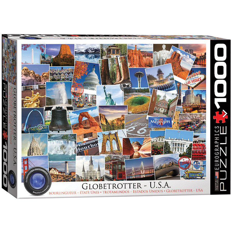 Globetrotter USA 1000 Piece Jigsaw Puzzle Main Image
