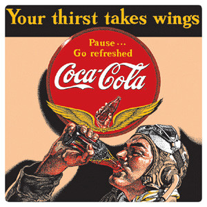 Your Thirst Takes Wings Metal Sign - Aviator Main Image