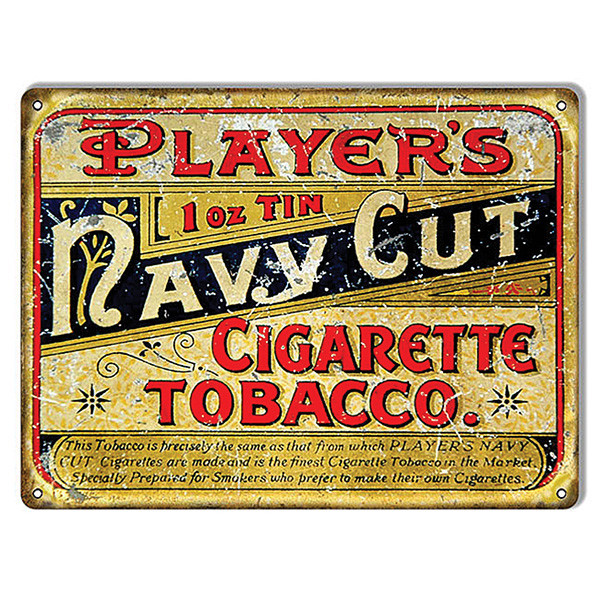 Players Navy Cut Tobacco Metal Sign Main Image