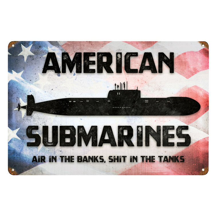 American Submarines Metal Sign Main Image
