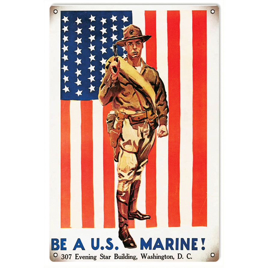 Be a U.S. Marine Metal Sign Main Image