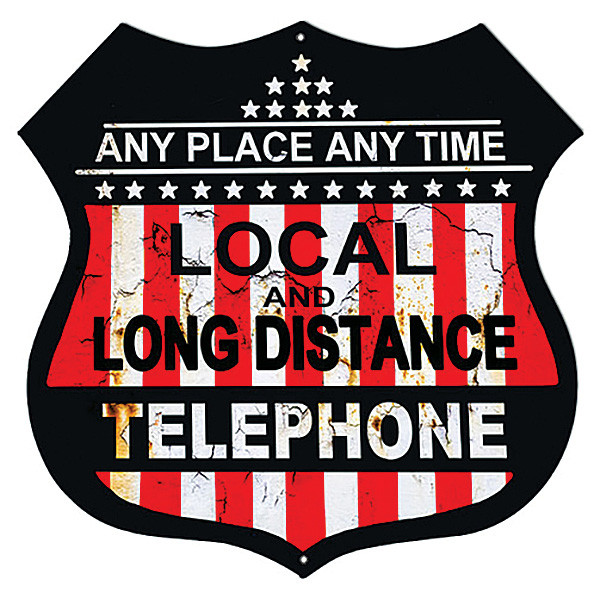 Any Place Telephone Metal Sign Main Image