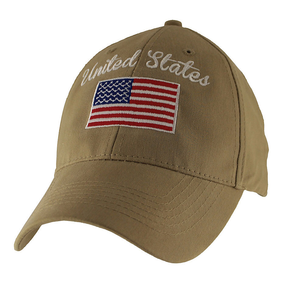 United States Embroidered Flag Cap Main Image