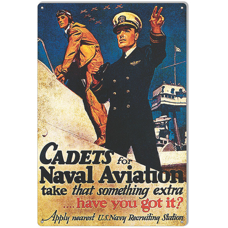Cadets For Naval Aviation Metal Sign Main Image