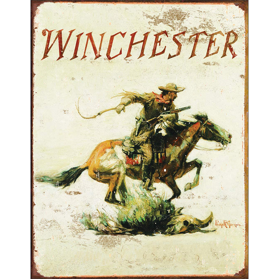 Winchester Logo Tin Sign Main Image