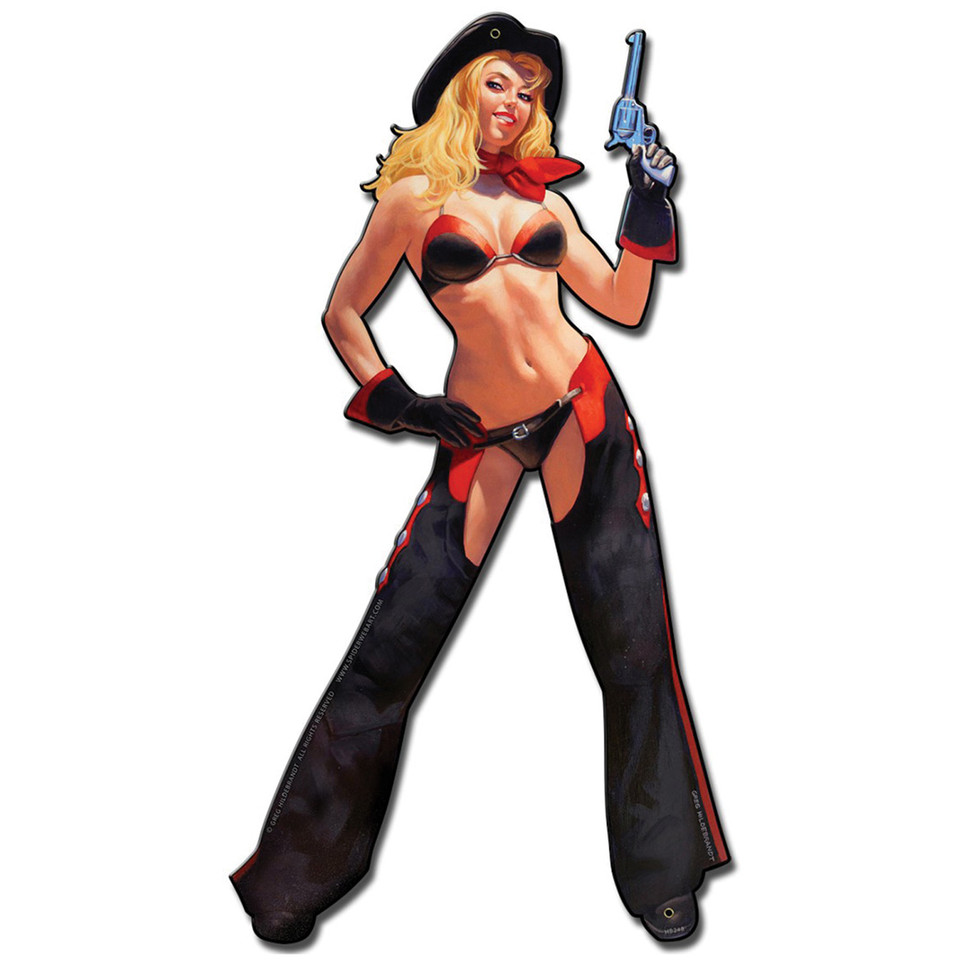 Smokin' Hot Girl Plasma Sign Main Image