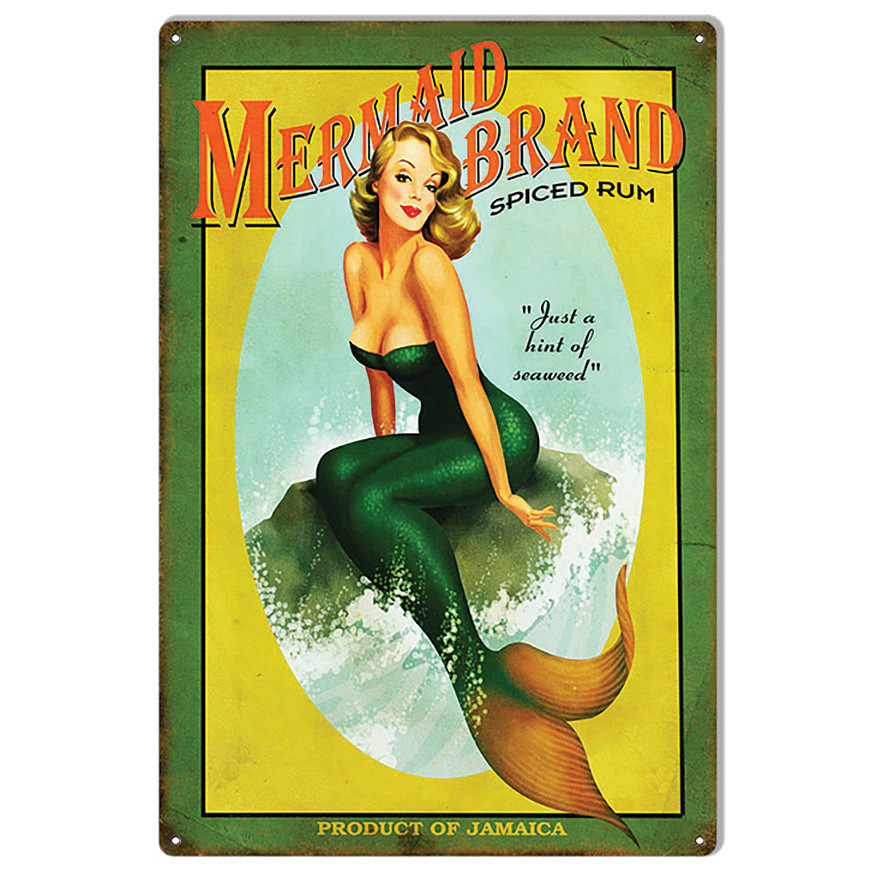 Mermaid Spiced Rum Metal Sign Main Image