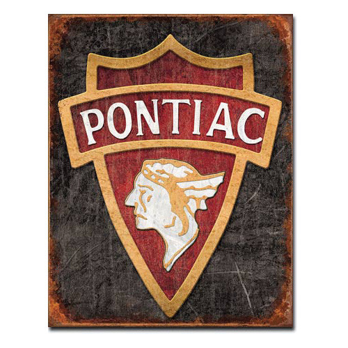 1930 Pontiac Logo Metal Sign Main Image