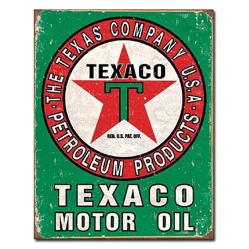 Texaco Motor Oil Metal Sign Main Image
