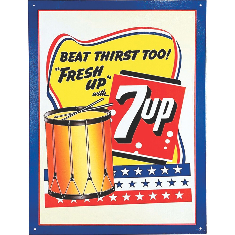 7Up Beat Thirst Metal Sign Main Image