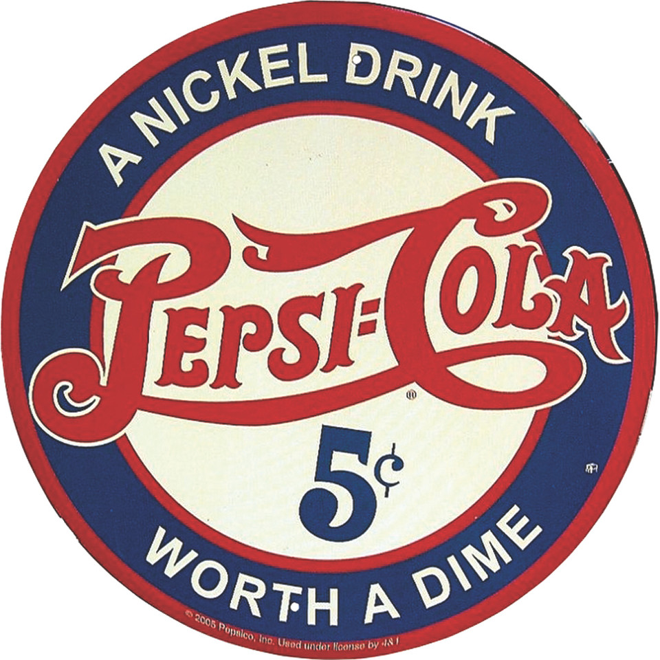 Pepsi Nickel Drink Metal Sign Main Image