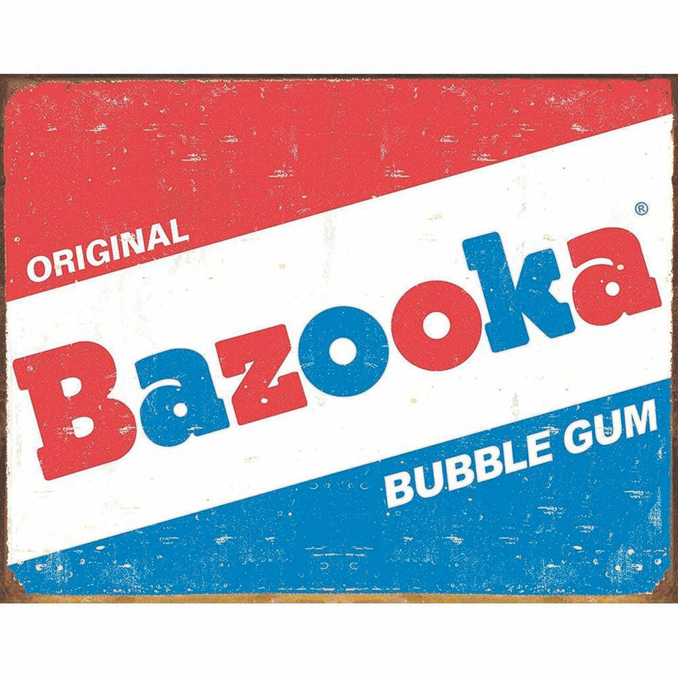 Bazooka Gum Metal Sign Main Image