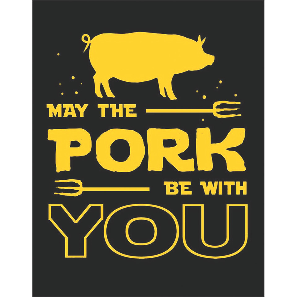 May The Pork Be With You Metal Sign Main Image