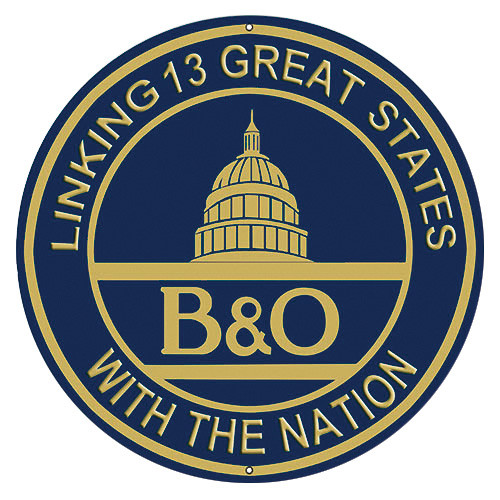 Baltimore and Ohio Capitol Dome Metal Sign Main Image