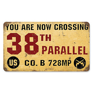 38th Parallel Metal Sign Main Image