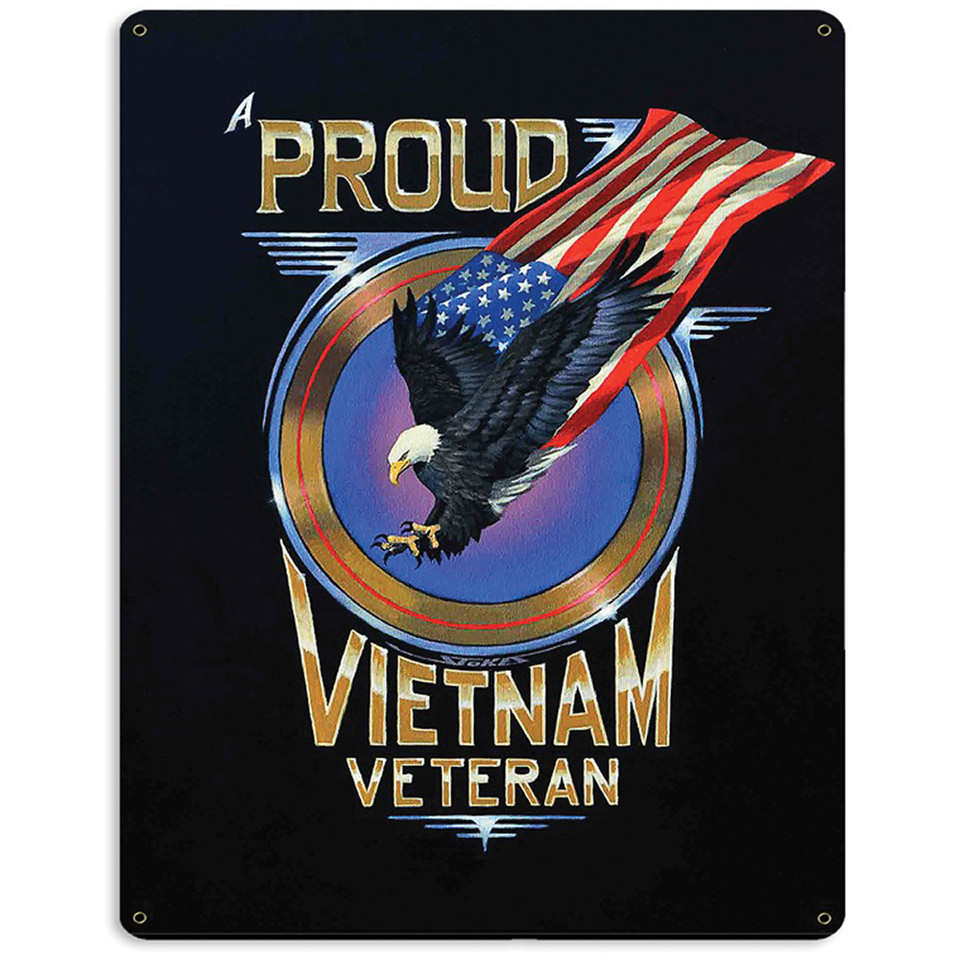 Proud Vietnam War Veteran Metal Sign Main Image