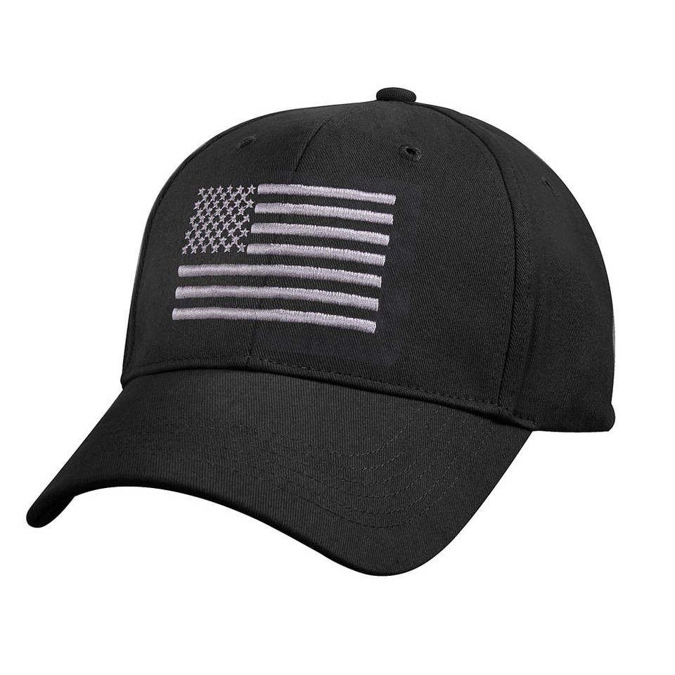 US Flag Low Profile Cap - Black/Silver Main Image
