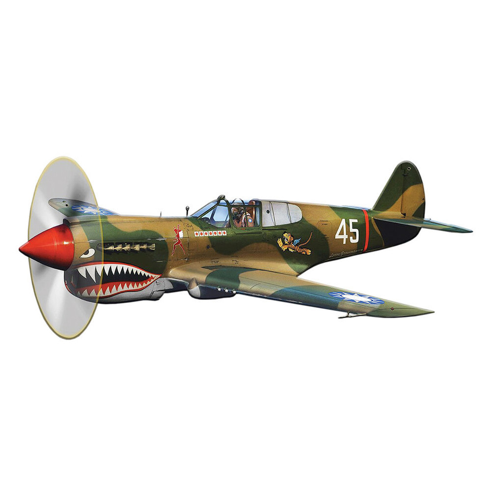 P-40 Flying Tigers Cut-Out Metal Sign            LGB090 Main Image