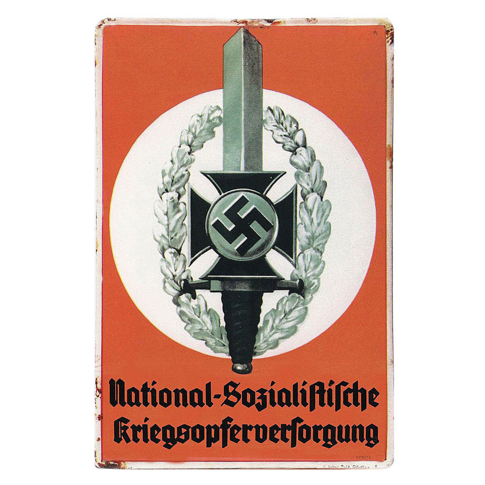Nazi Dagger War Victims Supply Metal Sign Main Image