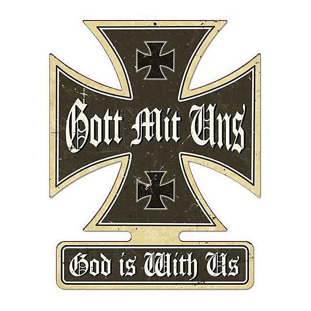 Gott Mit Uns Metal Sign Main Image