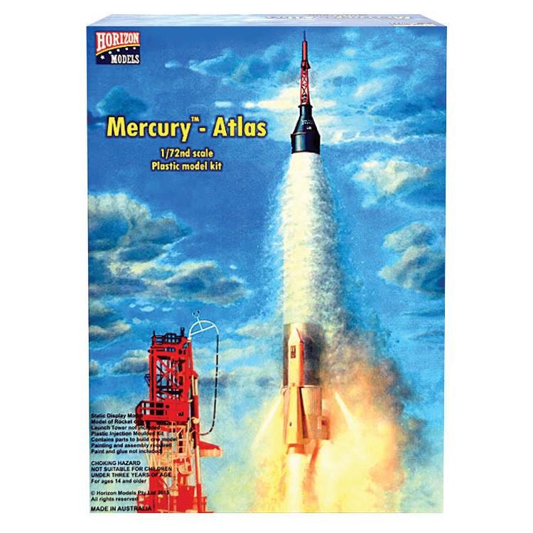Mercury US Atlas Rocket Capsule 1/72 Kit Main Image