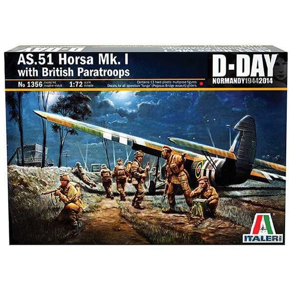 AS.51 Horsa MK.I/II w/ Paratroopers 1/72 Kit Main Image