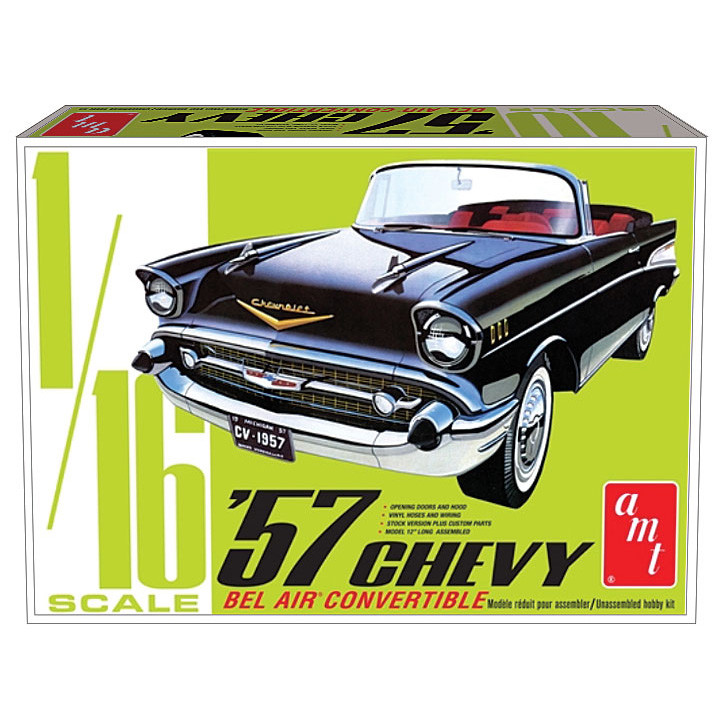 1957 Chevy Bel Air Convertible 1/16 Kit Main Image