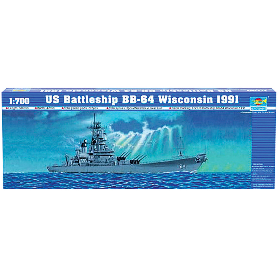 USS Wisconsin (BB-64) 1/700 Kit Main Image