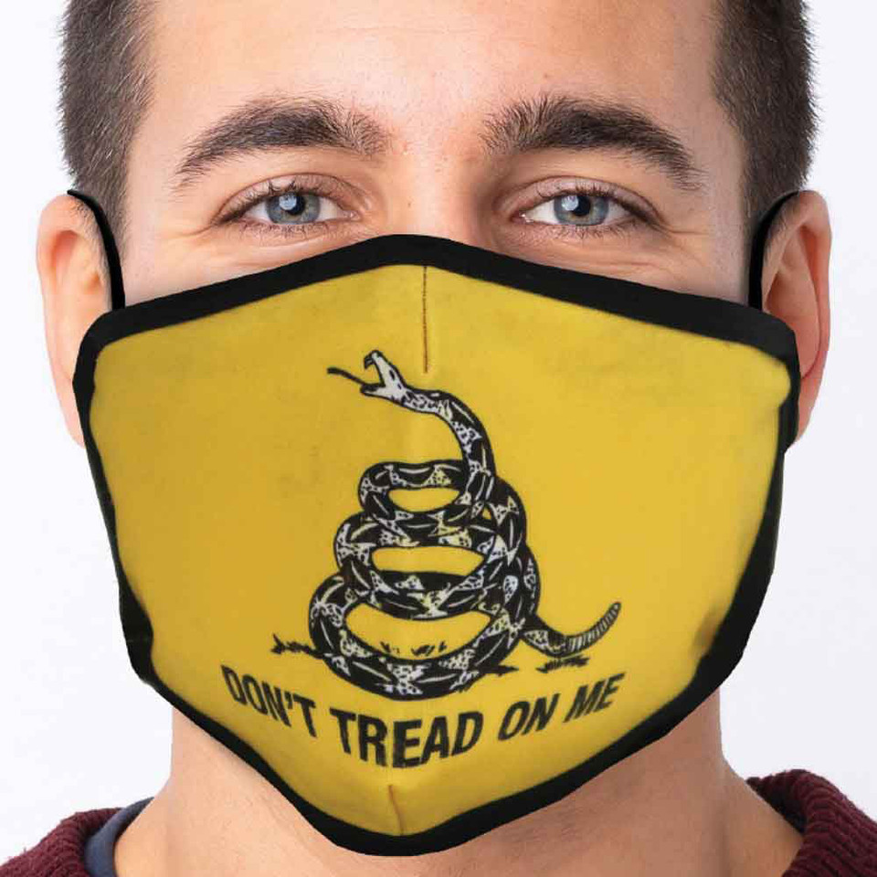 Don't Tread on Me Gadsden Facemask Main Image