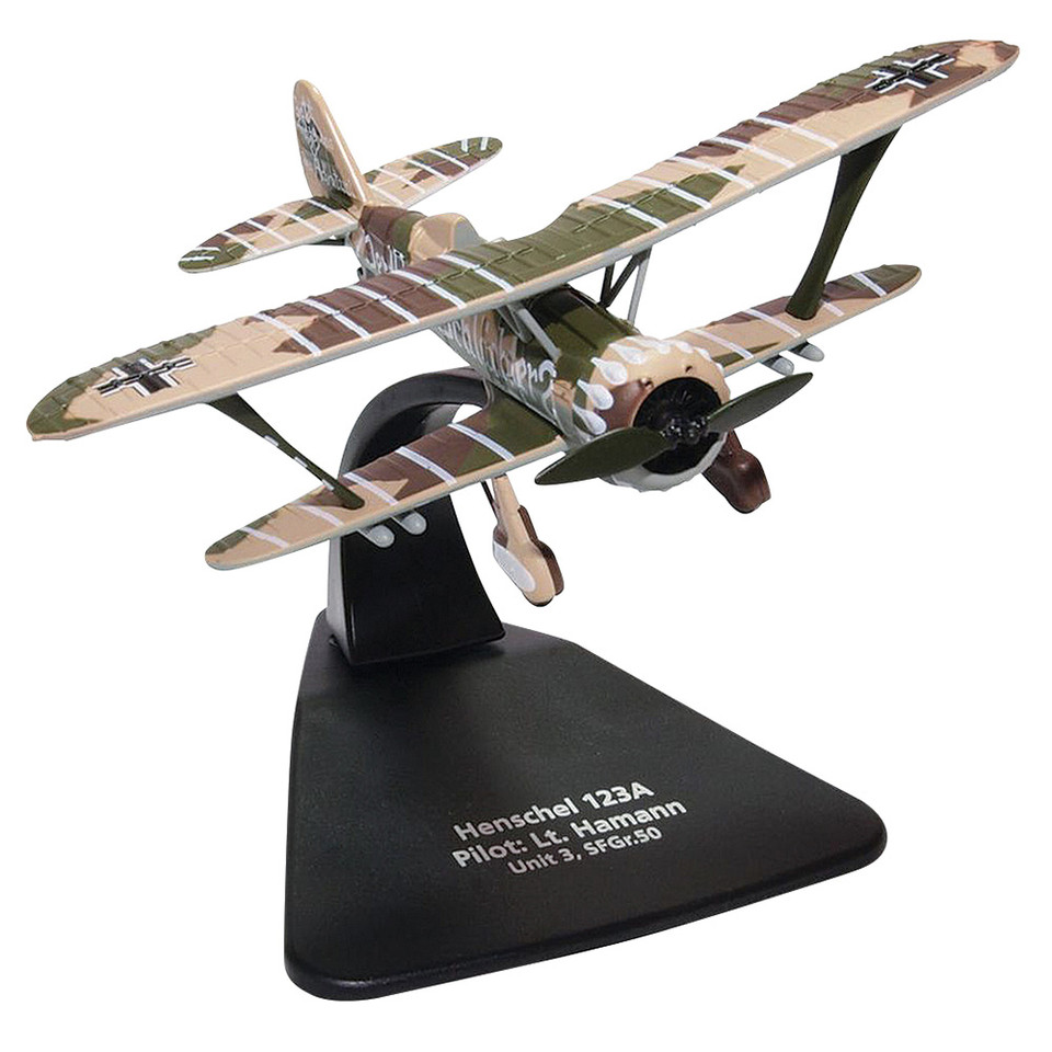 Henschel Hs 123A-1 1/72 Die Cast Model Main Image