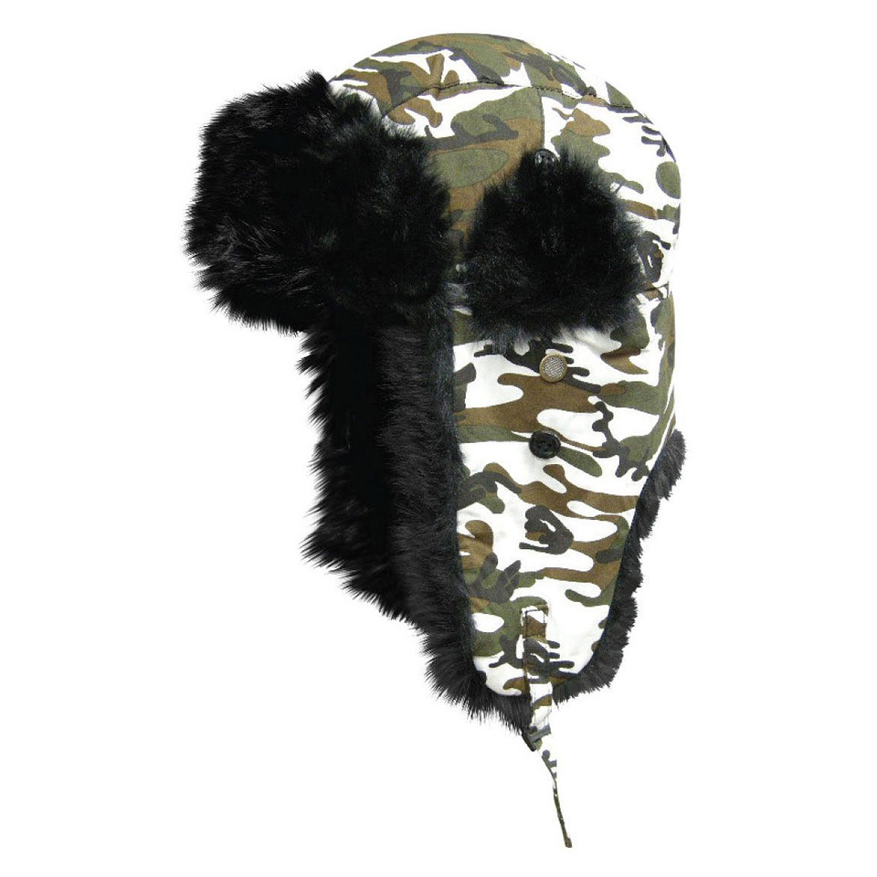 Dakota Dan Flap Hat - White Camo Main Image
