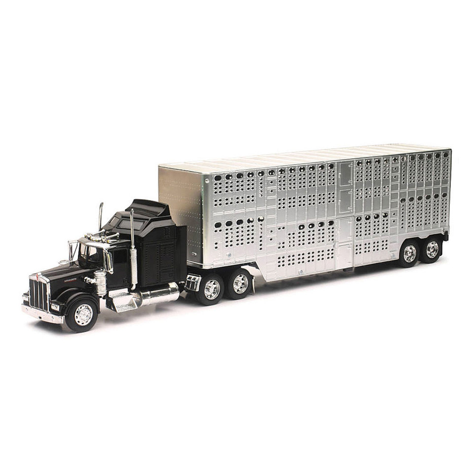 Kenworth W900 Tractor with Livestock Trailer 1/32 Model Main Image