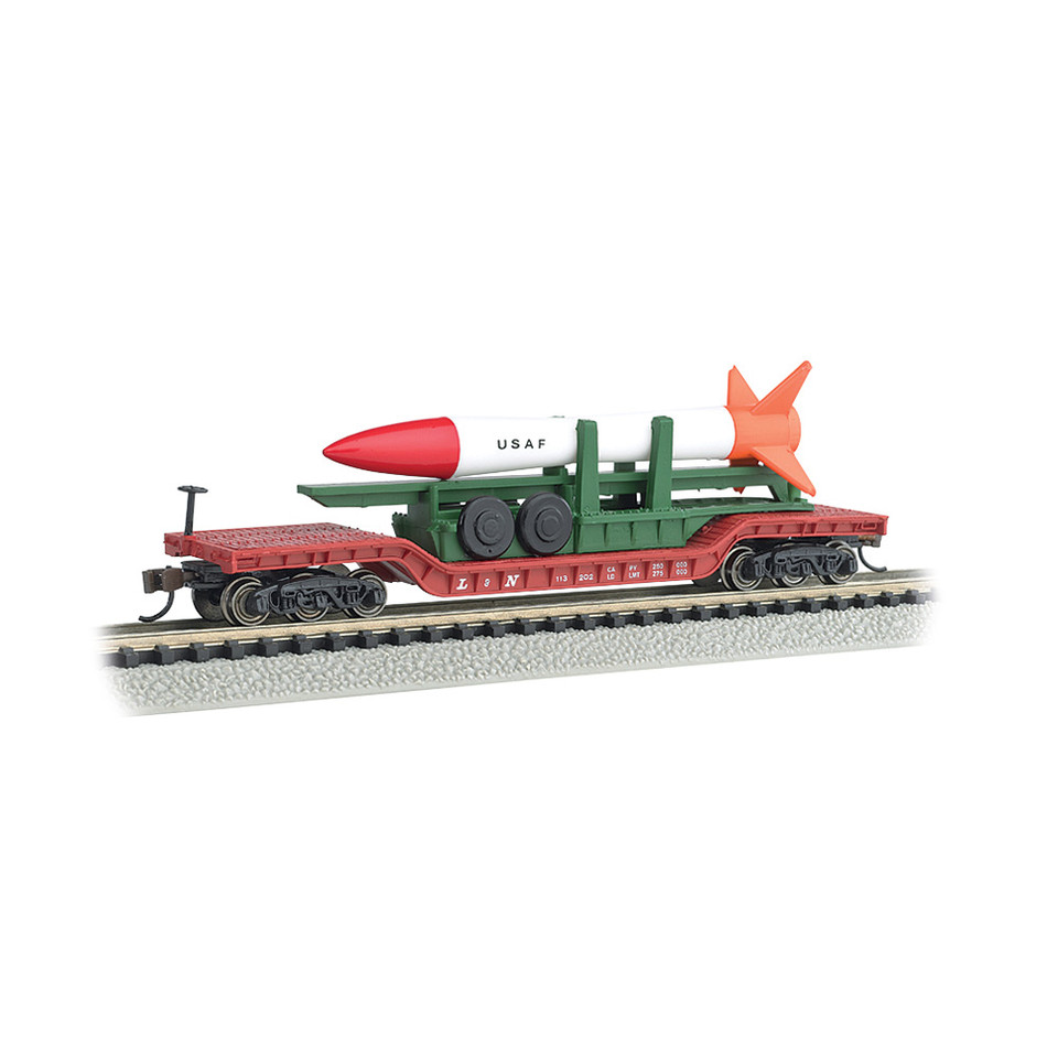 52' Center Dpressed Flatcar w/ Missle Main Image