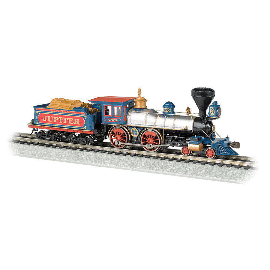 4-4-0 American Steam Locomotive w/ Wood Load Main Image