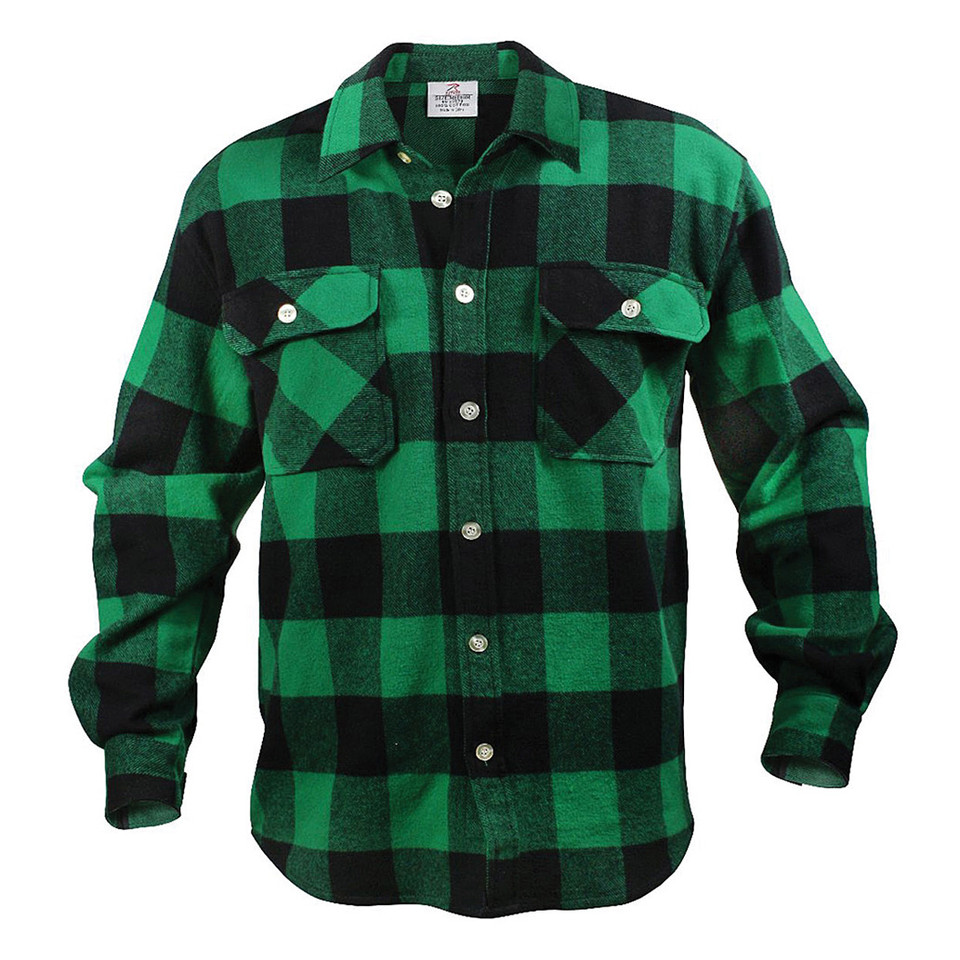 Buffalo Plaid Long Sleeve Flannel Main Image