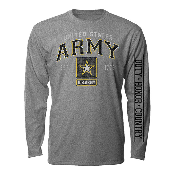 U.S. Army Vintage Block Letter Long-Sleeve T-Shirt Main Image