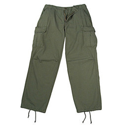 Vietnam War-Style 6-Pocket Fatigue Pants - Olive Drab Main Image