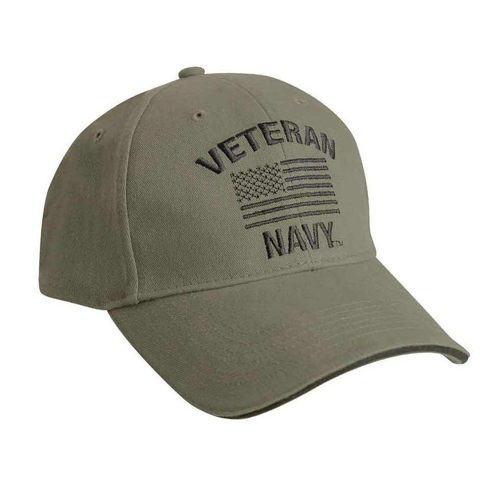 Low-Profile Navy Veteran Cap Main Image