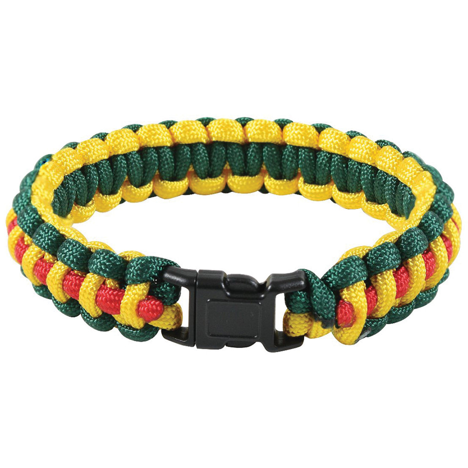 Vietnam-Style Paracord Bracelet- Ribbon Pattern Main Image